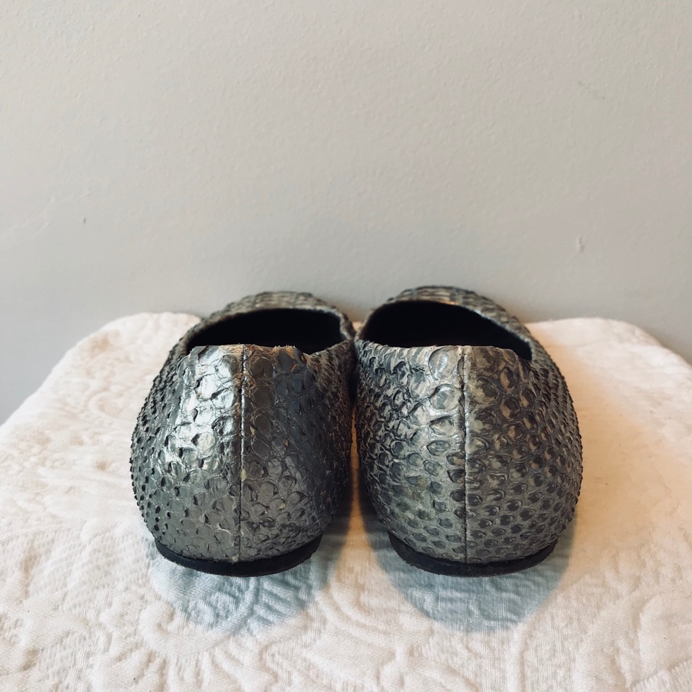 Devi Kroell**Silver Python Flat**Eu 37 Us 7 - image 5